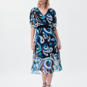 Joseph Ribkoff print midi dress