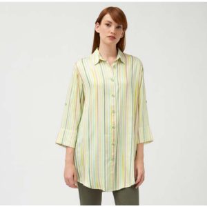 Tinta Covadonga Stripe Tunic-GREEN MULTI