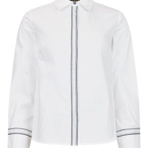 I'Cona Stripe Detail Shirt-OFF WHITE