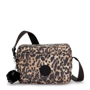 Kipling Abanu M Medium Crossbody Bag -WILD LEOPARD