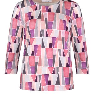 Bianca 'Dini' Print T-Shirt-PINK MULTI