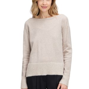Betty Barclay Jumper With Hem Detail-TAUPE