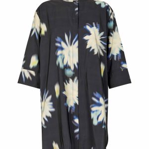 Masai Geam Shirt-NAVY PRINT
