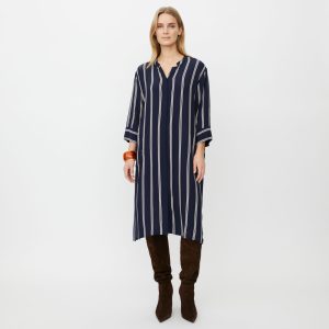 Masai Nimes Shirt Dress-NAVY