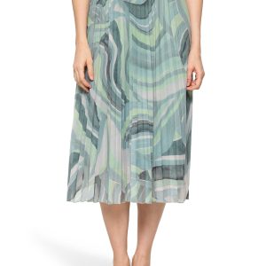 Betty Barclay Mesh Print Skirt-MINT