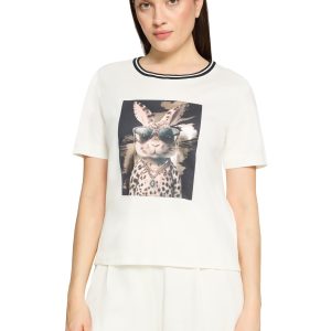 Betty Barclay 'So Cosy' Rich Rabbit T-Shirt-CREAM