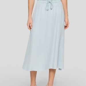 Rabe Lyocell Midi Skirt-LIGHT DENIM