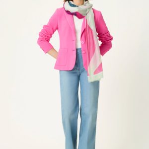 Olsen Floral Print Scarf-FUSCHIA
