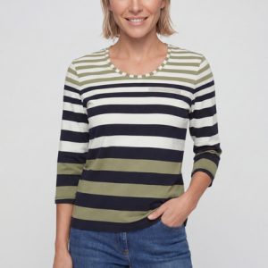Olsen Stripe T-Shirt-MOSS