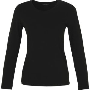 Dolcezza Basic Jersey Round Neck T-Shirt-BLACK