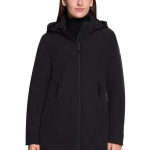 Betty Barclay 'Crossover' Coat-BLACK