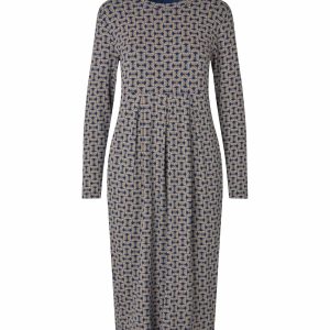 Masai Nano Shaped Print Dress-BLUE MULTI