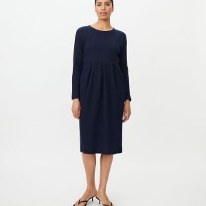 Masai Namo Crepe Jersey Dress-NAVY