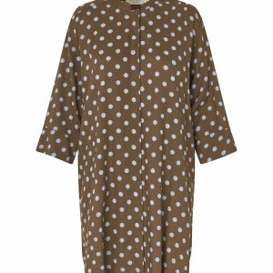 Masai Geam Polka Dot Shirt-SLATE BLACK (BROWN)
