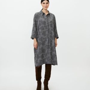 Masai Nimeso Denim Shirt Dress-GREY