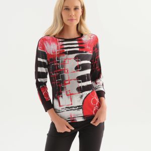 Dolcezza Geo Stripe Print T-Shirt