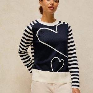 White Stuff Olive Jumper-NAVY MIX