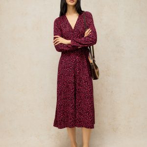 White Stuff Megan Jersey Dress-PINK MULTI